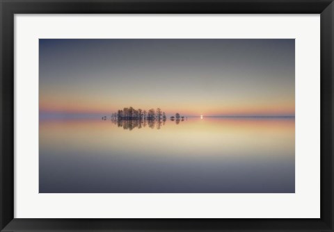 Framed Lake Mattamuskeet Memory Print