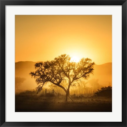 Framed Golden Sunrise Print