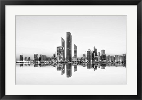 Framed Abu Dhabi Urban Reflection Print