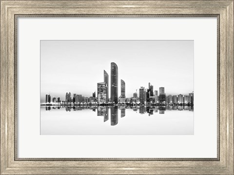 Framed Abu Dhabi Urban Reflection Print