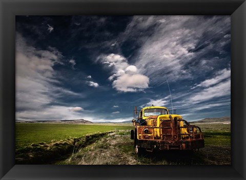 Framed Yellow Truck Print