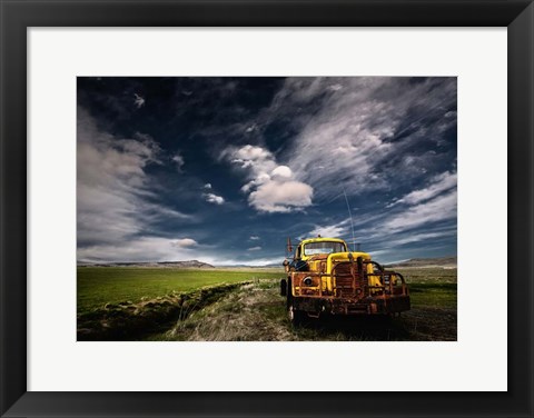 Framed Yellow Truck Print