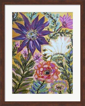 Framed Garden Of Whimsy I Print