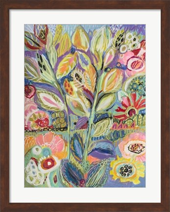 Framed Garden Of Whimsy II Print