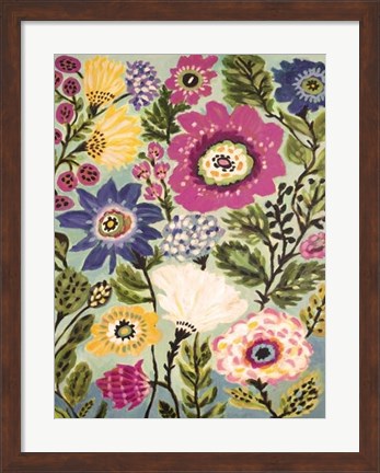 Framed Garden Of Whimsy IV Print