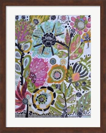 Framed Garden Of Whimsy V Print