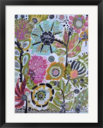 Framed Garden Of Whimsy V Print