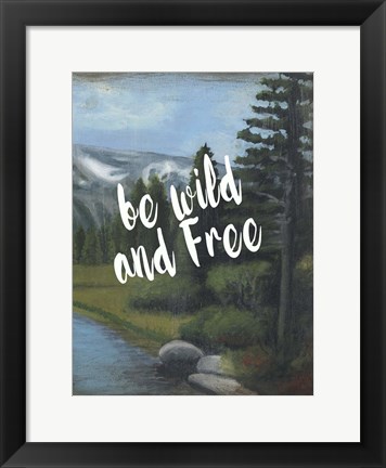 Framed Adventure Typography II Print