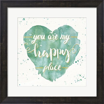 Framed Happy Hearts II Print
