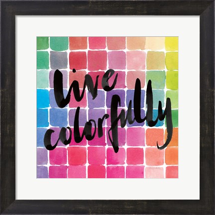 Framed Color Quotes II Print
