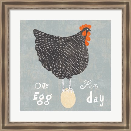 Framed Fresh Eggs I Print