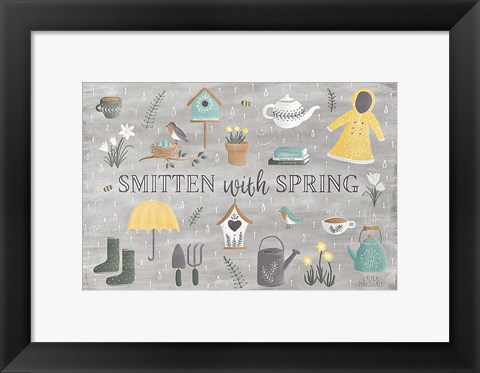 Framed Smitten With Spring III Print