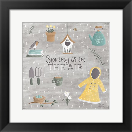 Framed Smitten With Spring I Print