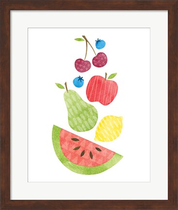 Framed Funky Fruit II Print