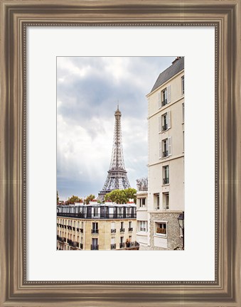 Framed Eiffel View I Print