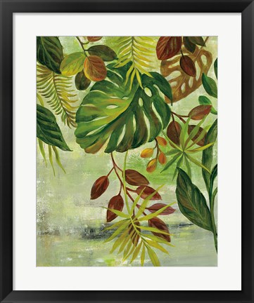 Framed Tropical Greenery II Print