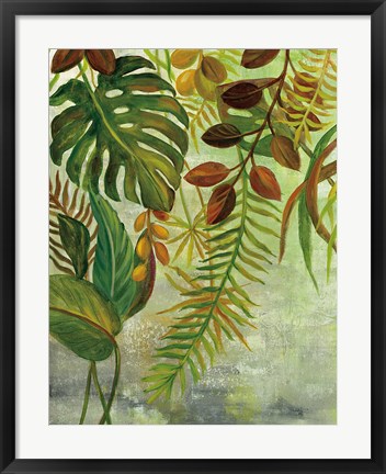 Framed Tropical Greenery I Print