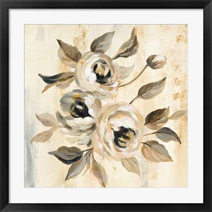 Framed English Rose I Print