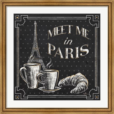 Framed Vive Paris VIII Print