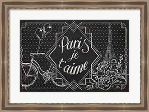 Framed Vive Paris III Print