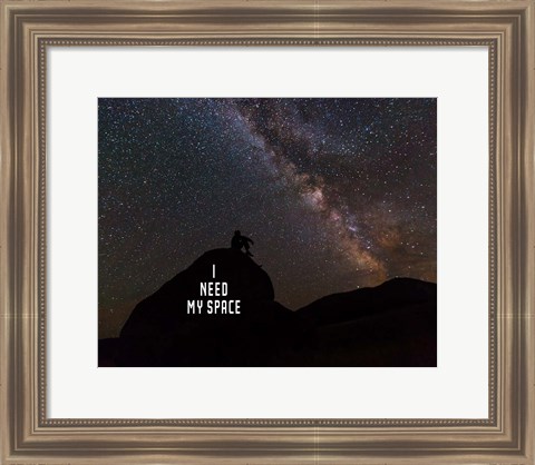 Framed I Need My Space - Color Print