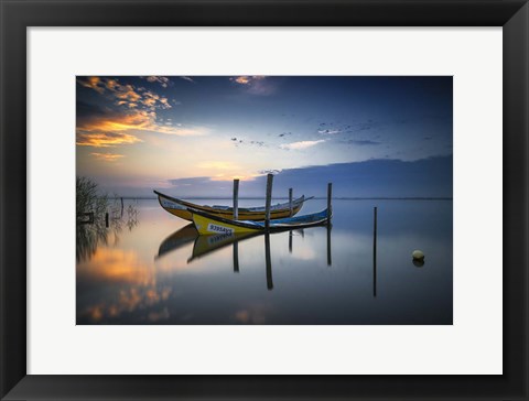 Framed Boats Print