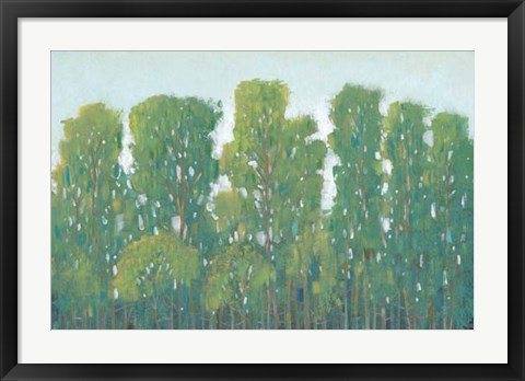 Framed Forest Green I Print