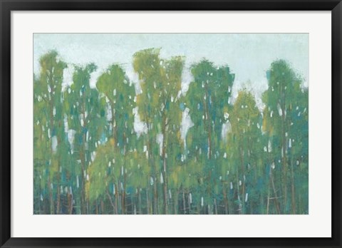 Framed Forest Green II Print