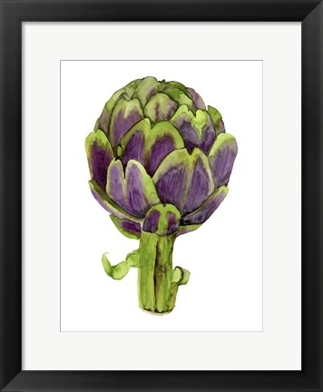 Framed Watercolor Veggie I Print