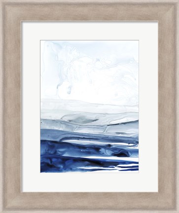 Framed Azure Arctic I Print