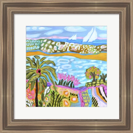 Framed Palm Retreat Print