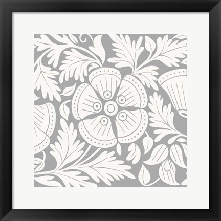 Framed Ornamental Detail I Print