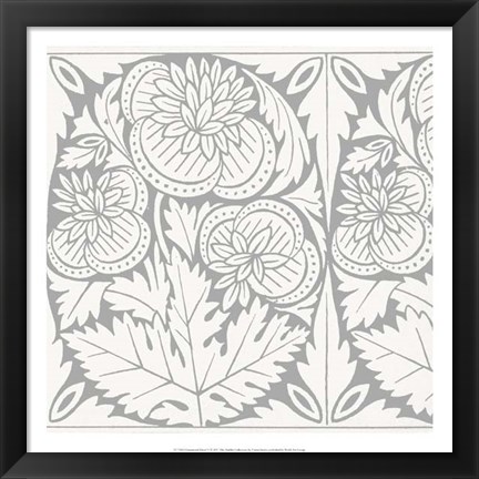 Framed Ornamental Detail V Print