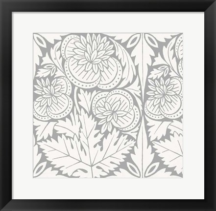 Framed Ornamental Detail V Print