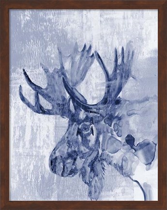 Framed Indigo Moose Print