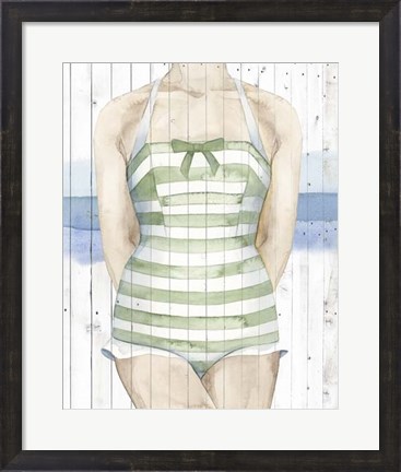 Framed Bygone Bathers IV Print