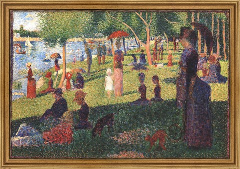 Framed Sunday on La Grande Jatte Print