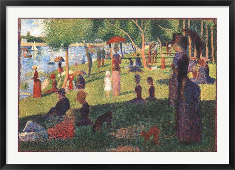 Framed Sunday on La Grande Jatte Print