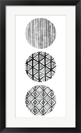 Framed Tribal Pattern III Print