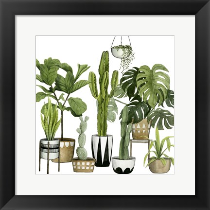 Framed Plant Haven I Print