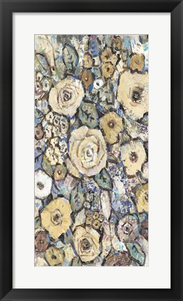 Framed Decorative Flowers I Print