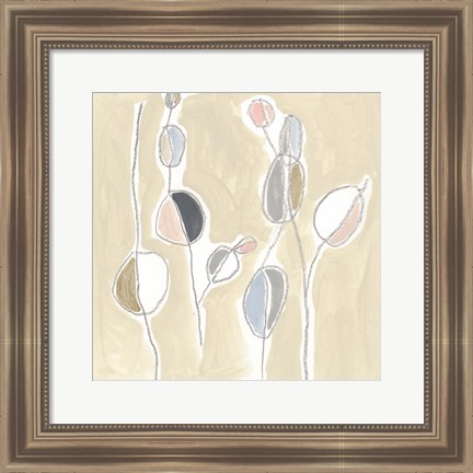 Framed String Garden I Print