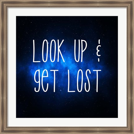 Framed Star Gazing- Look Up and Get Lost Print