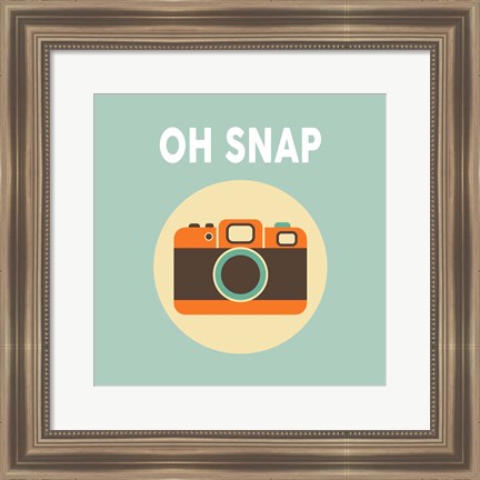 Framed OH SNAP Camera Blue Print