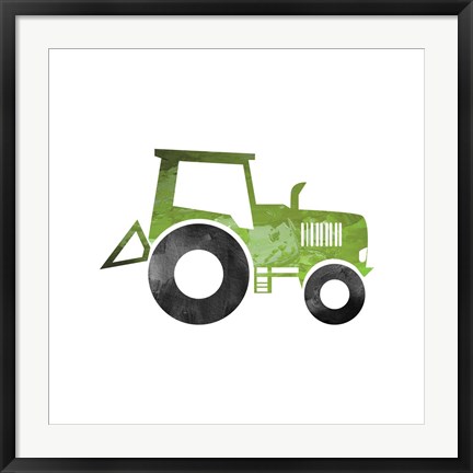 Framed Truck With Paint Texture - Part II Print