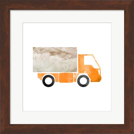 Framed Truck With Paint Texture - Part III Print