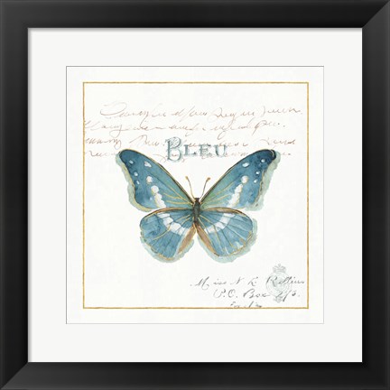 Framed Rainbow Seeds Butterflies V Print