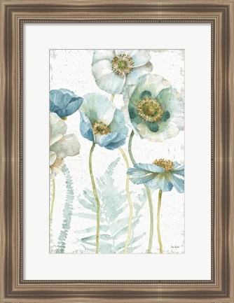 Framed My Greenhouse Flowers I Crop on Wood Print