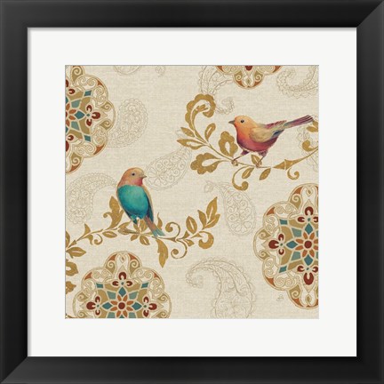 Framed Bird Rainbow IIA Print