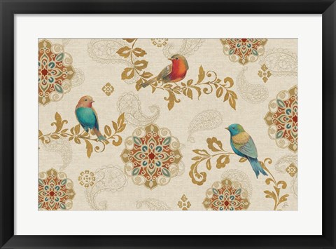 Framed Bird Rainbow IA Print